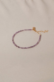 Galore Armband Birthstone February Amethyst | Goud