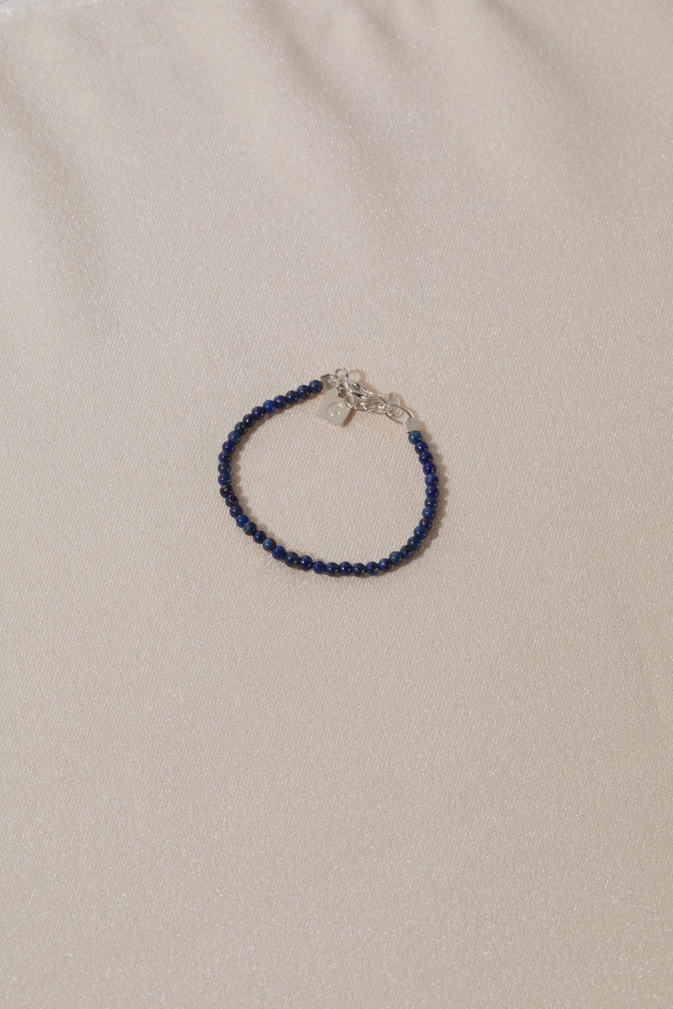 Galore Armband Birthstone December Lapis Lazuli | Zilver