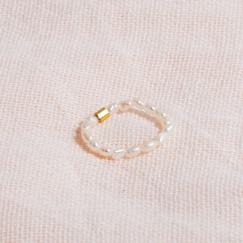 Galore Ring Pearl | Gold Petite