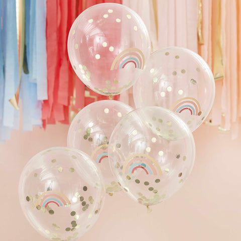 Ginger Ray Set 5 confetti ballonnen | Happy Everything