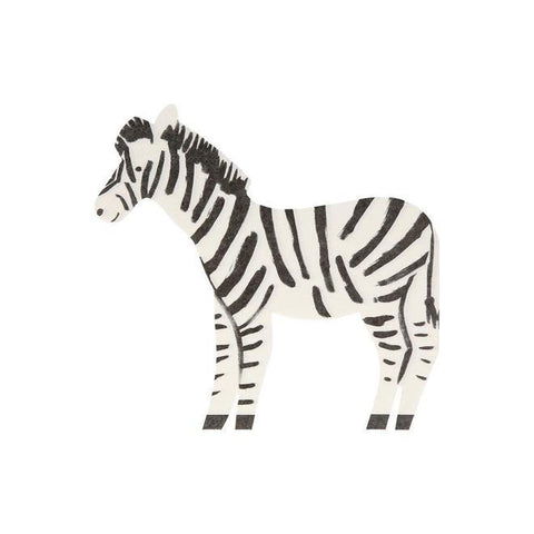 Meri Meri Set 20 papieren servetten | Zebra