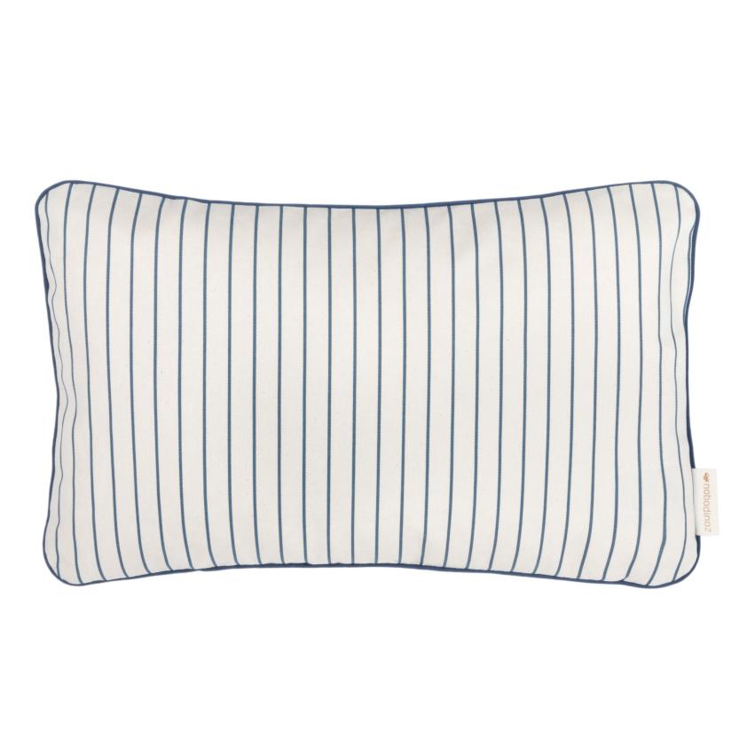 ZZZ Nobodinoz Jazz Kussen 45x30cm Blue Thin Stripes/Natural*