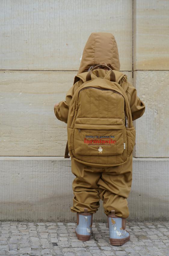 Konges Sløjd Storm Quiltet Backpack Junior | Dull Gold