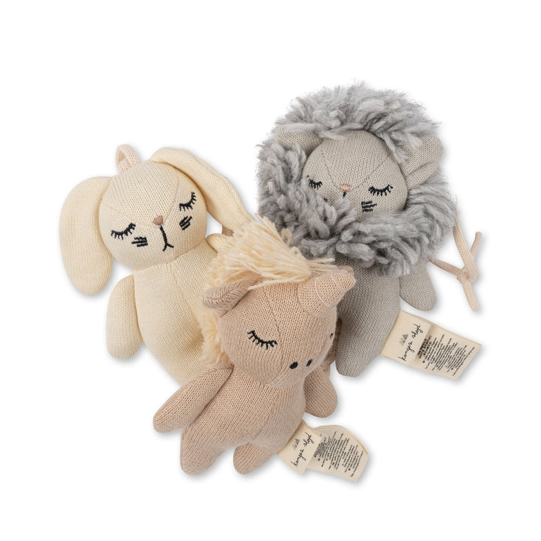 Konges Sløjd Activity Toys 3-Pack | Lion / Rabbit / Unicorn*
