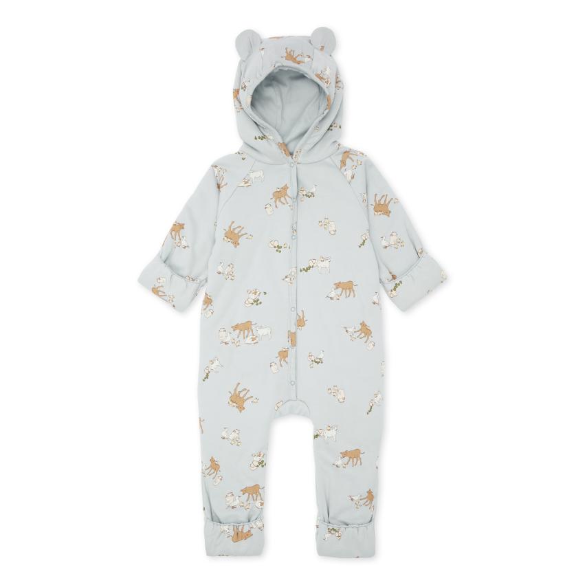 Konges Sløjd Classic Onesie With Hood | Farm Blue  *