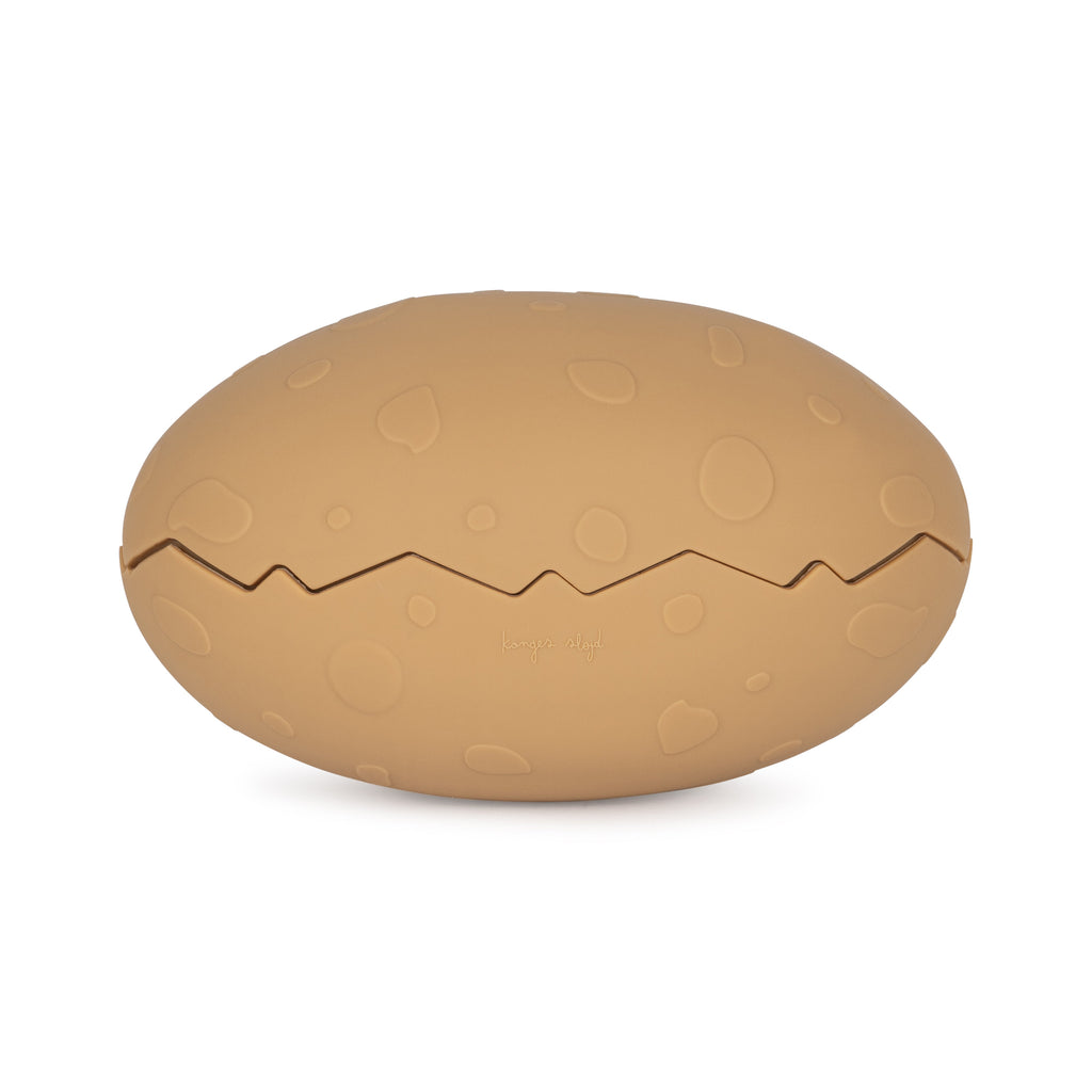 ZZZ Konges Sløjd Silicone Badspeeltjes Dino Egg | Almond Mix*