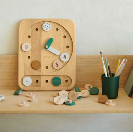 Liewood Yelena Toy Clock | Hunter Green Multi Mix