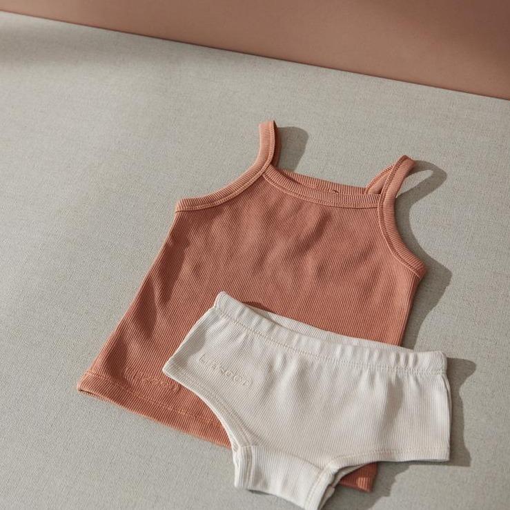 * Liewood Naomi Singlet 2-pack | Tuscany Rose Sandy Mix