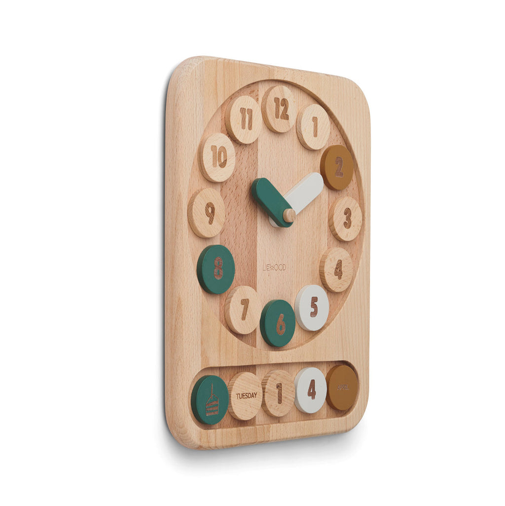 Liewood Yelena Toy Clock | Hunter Green Multi Mix