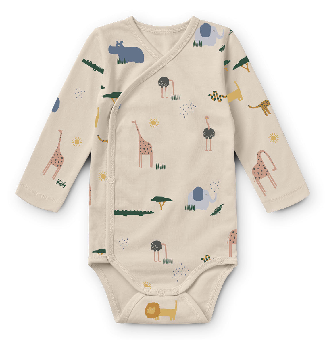 *  Liewood Hali Body Longsleeve 2-pack | Safari Sandy Mix