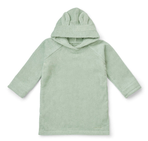 Liewood Ilja Bathrobe Poncho | Rabbit Dusty Mint*