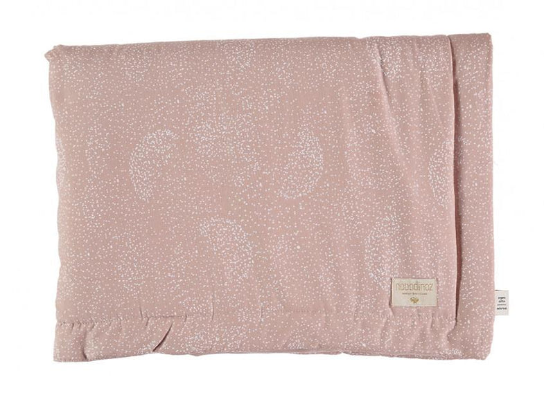 Nobodinoz dekentje 100x140cm Laponia - White Bubble/Misty Pink*