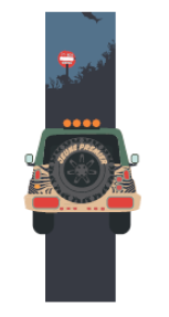 Jeune Premier Lunchbox Elastiek | Jungle Jeep