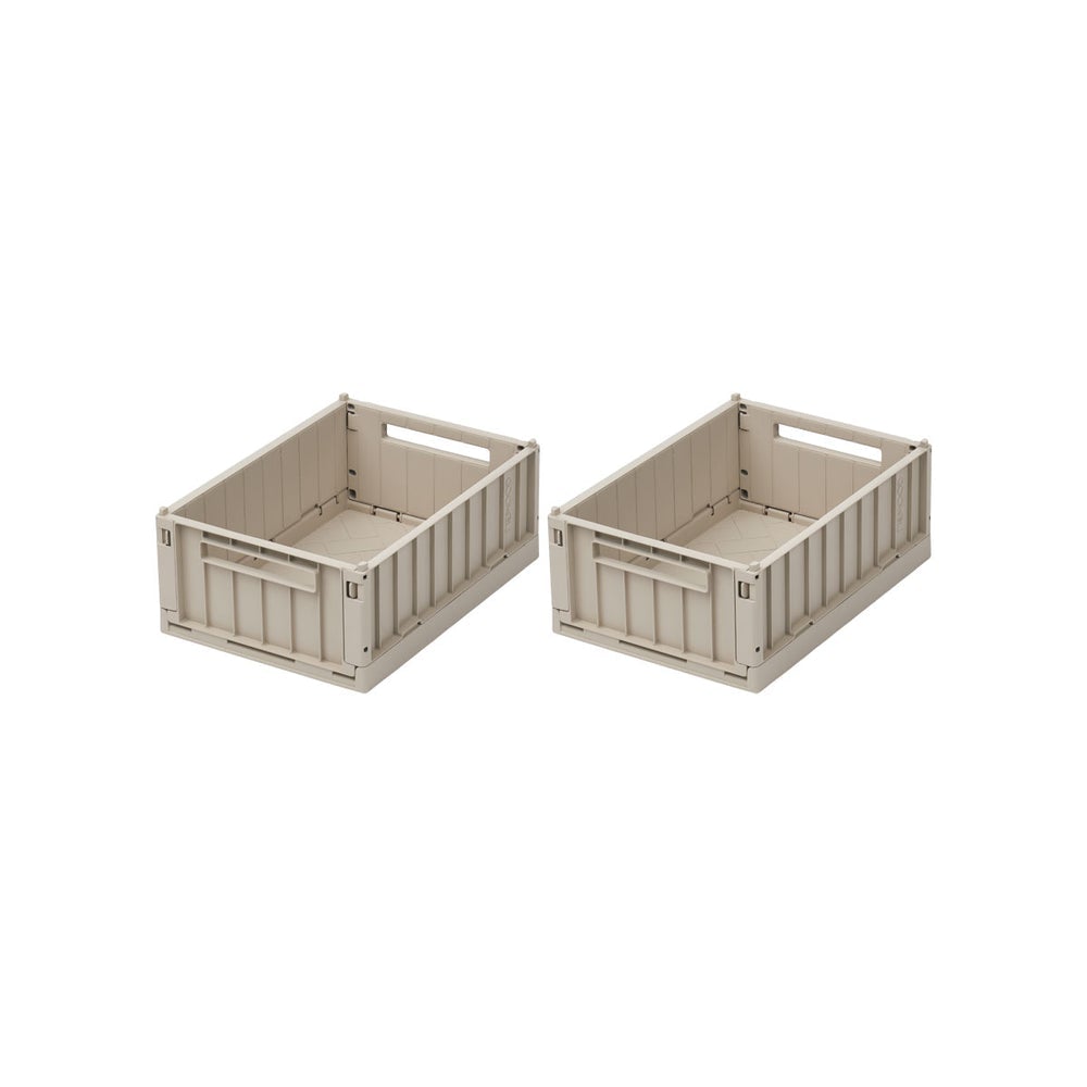 Liewood Weston Storage Box 2 Pack Small Sand