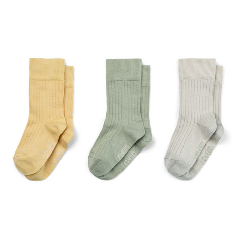 Liewood Lorenzo Kousen 3-Pack | Dusty Mint*