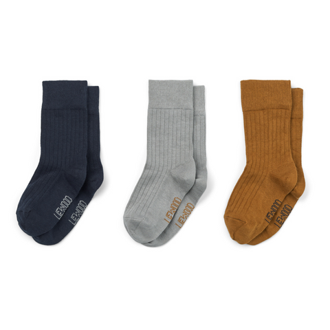 Liewood Lorenzo Kousen 3-Pack | Sea Blue Mix*