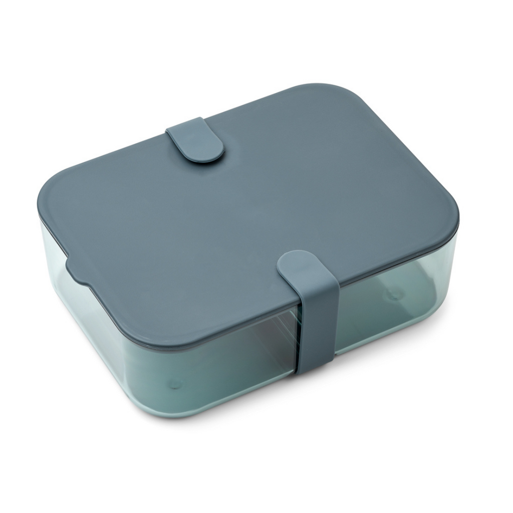 ZZZ Liewood Carin Lunch Box Met Vakjes | Whale Blue / Sea Blue