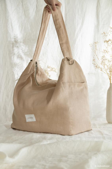 Nobodinoz Lin Français Stroller Bag Sand