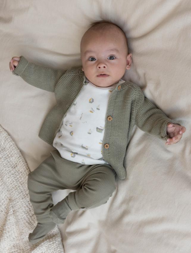 * Little Dutch Vestje Knit | Olive