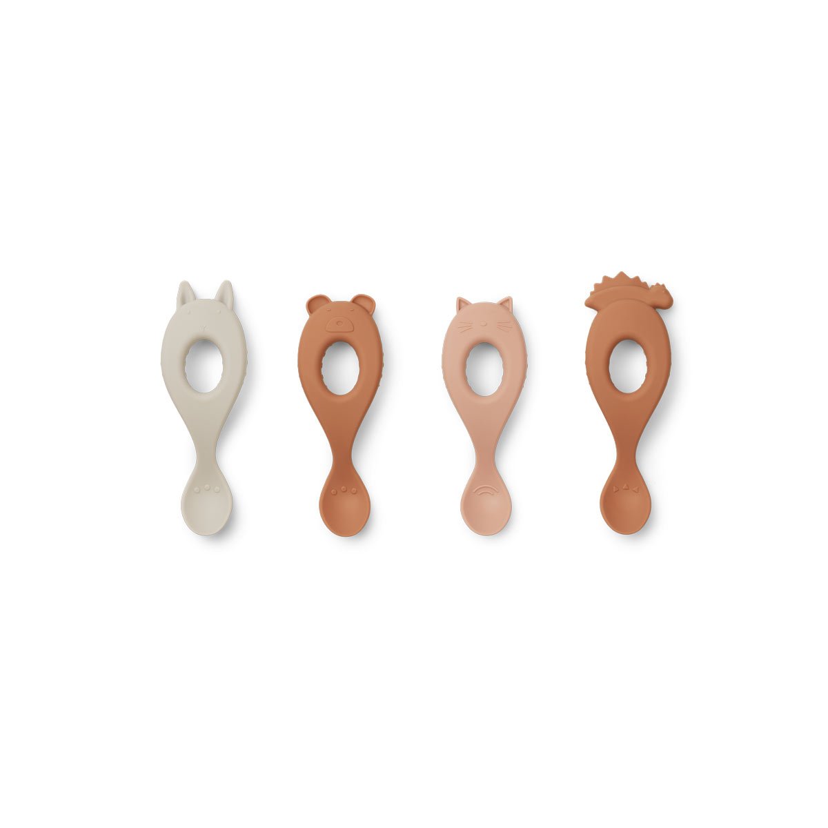 Liewood Liva Siliconen Lepels 4pack | Rose Mix