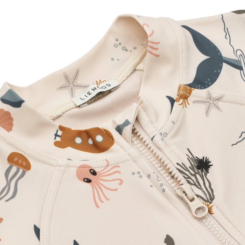 * Liewood Max UV Swim UV Jumpsuit Zwempakje | Sea Creature / Sandy