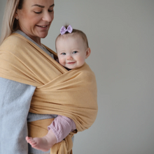 Mushie Baby Wrap draagdoek | Mustard Melange