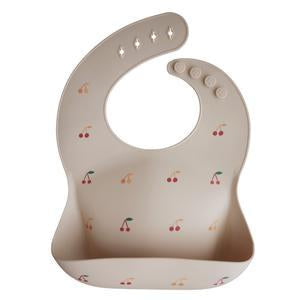 Mushie Bibs Siliconen Slab - Cherries