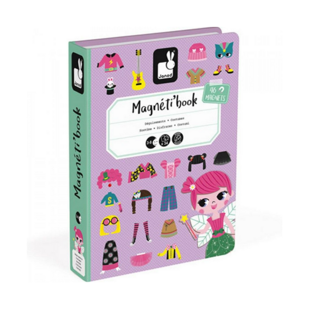 Janod Magneti'Book Meeneem Magneetset | Verkleedfeest meisjes