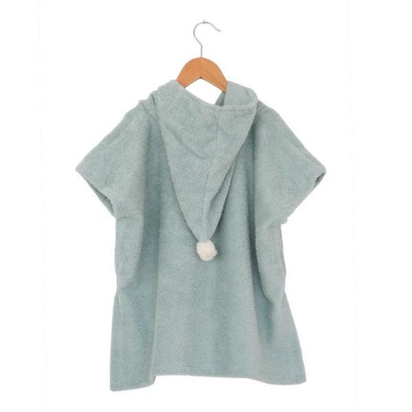 ZZZ Nobodinoz So Cute Poncho met pompon organisch katoen - Green