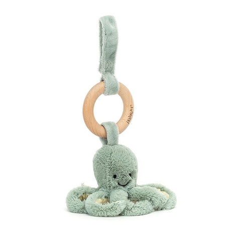 Jellycat Knuffel Odyssey Octopus Wooden Ring Toy