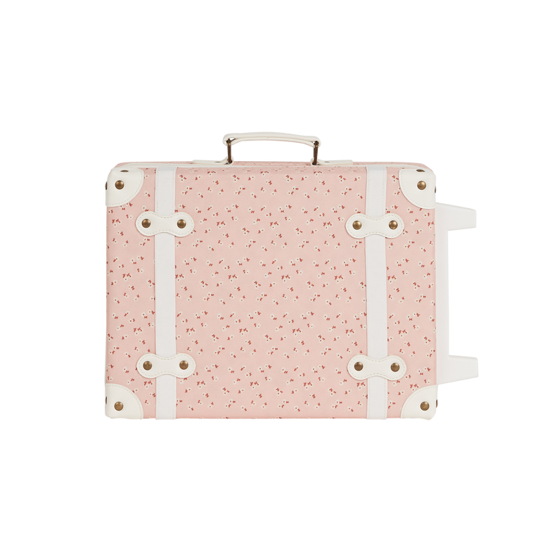 Olli Ella See-ya suitcase trolley | Pink Daisies