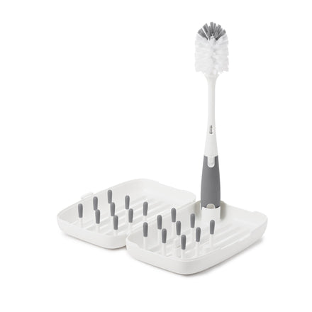 Oxo Tot Flessendroogrek + Borstel Reisset | Grey