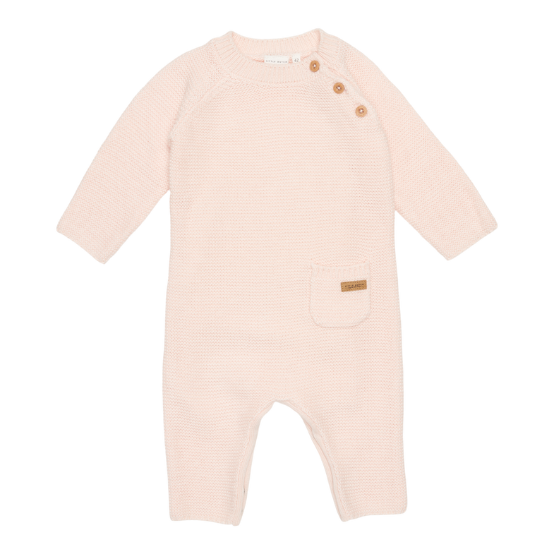 Little Dutch Babypakje Onesie Knit | Pink