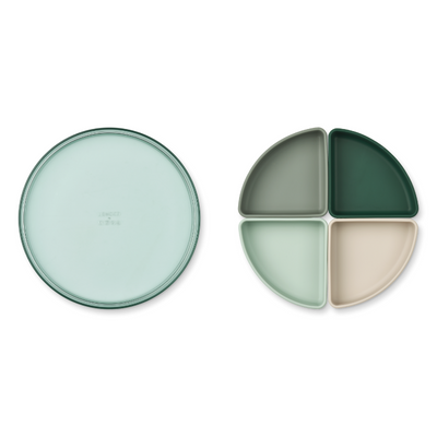 Liewood Shawn Divider Plate | Peppermint Mix
