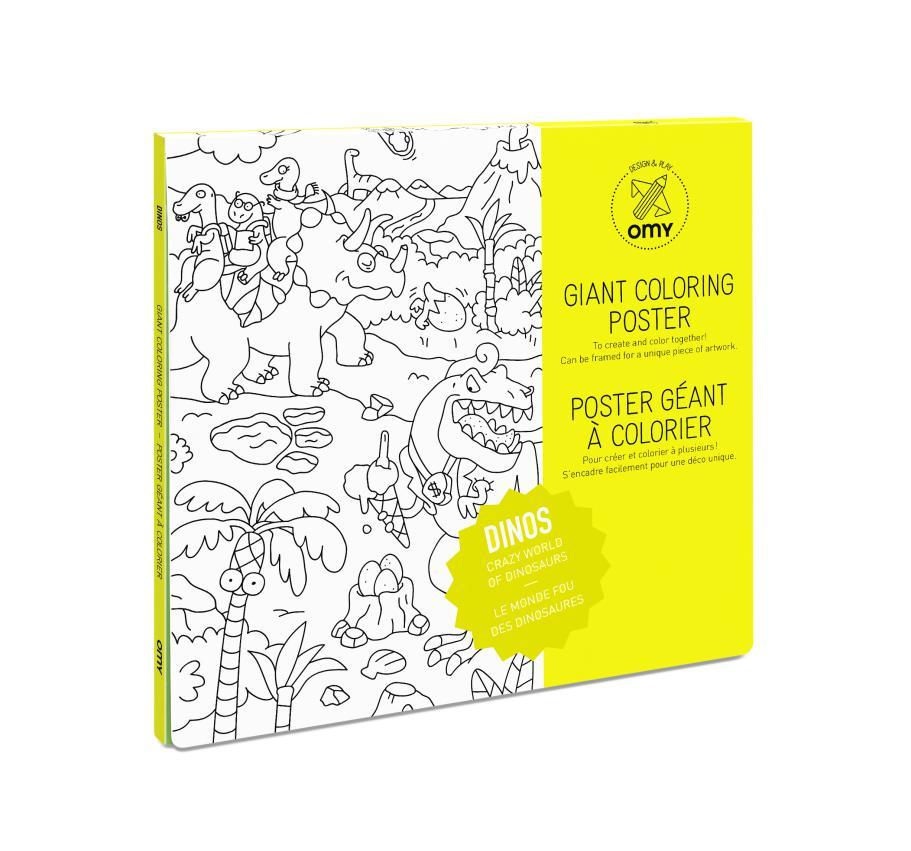 Omy Gigantische Kleurposter | Dino's