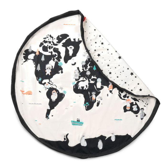 Play and go Opbergzak | Speelmat Worldmap