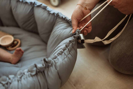 Play and go Speeltapijt Nestje Baby Bloom | Dusty Blue