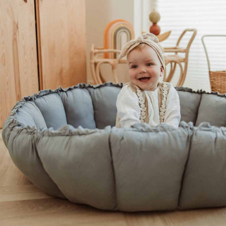 Play and go Speeltapijt Nestje Baby Bloom | Dusty Blue