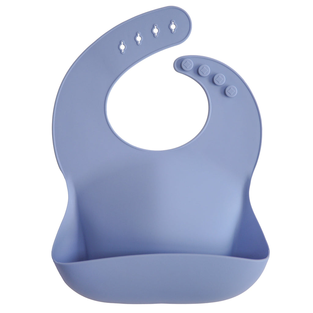 Mushie Bibs Siliconen Slab | Powder Blue