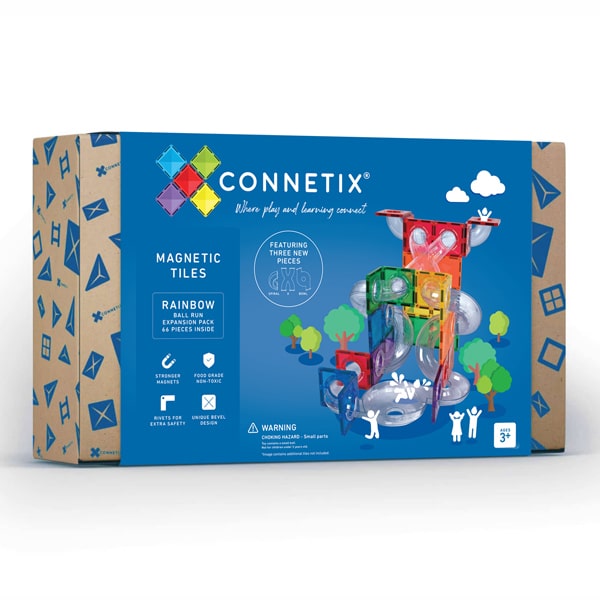 Connetix Tiles Rainbow Ball Run Uitbreidingsset EU | 66 Stuks