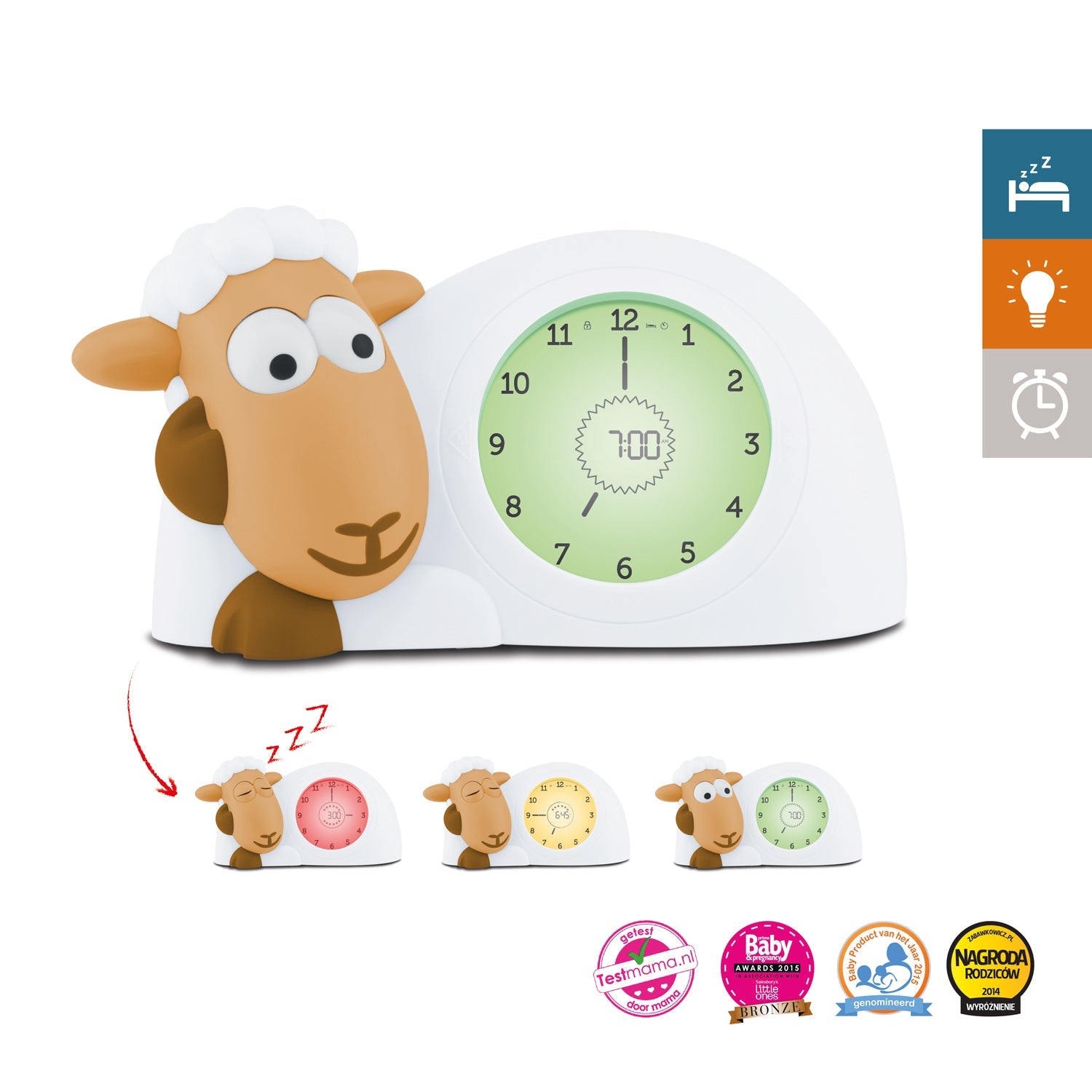 Zazu Sam Het Schaap 3 in 1 Slaaptrainer | Oker
