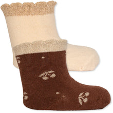 Konges Sløjd set van 2 paar sokken met lurex - mon cheri/shifting sand   *