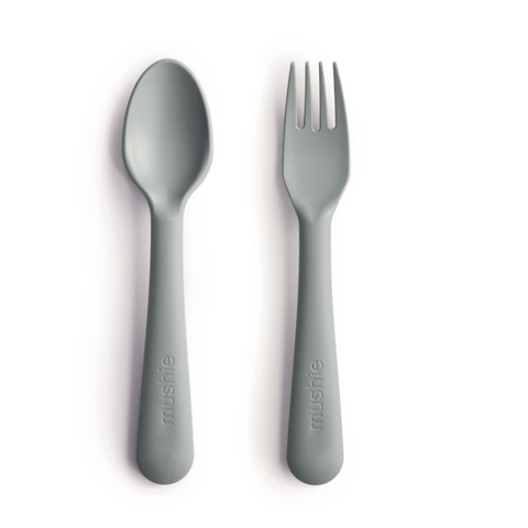 Mushie Bestek Fork Spoon | Sage