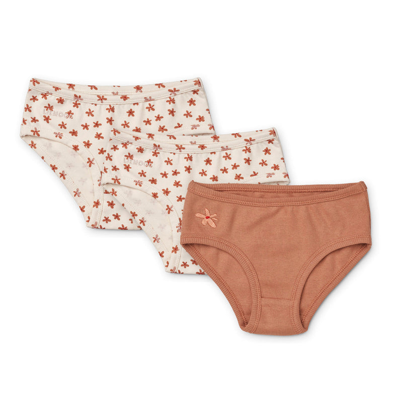 Liewood Nanette Briefs 3-pack | Floral/ Sea Shell Mix*