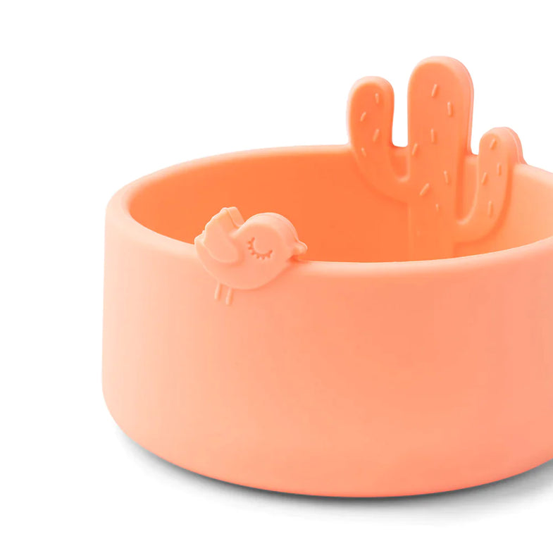 Done By Deer Silicone Bowl Set 2 | Lalee Powder / Coral