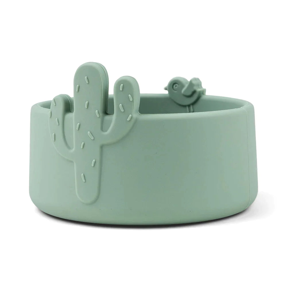 Done By Deer Silicone Bowl Set 2 | Lalee Sand / Green