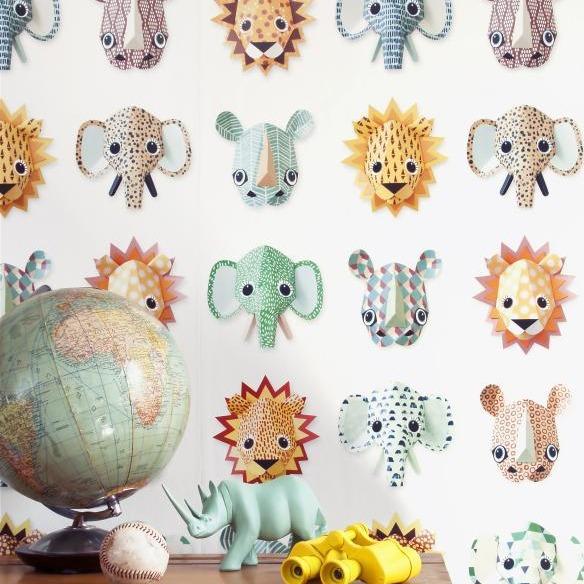 Studio Ditte Behangpapier | Wild animals cool