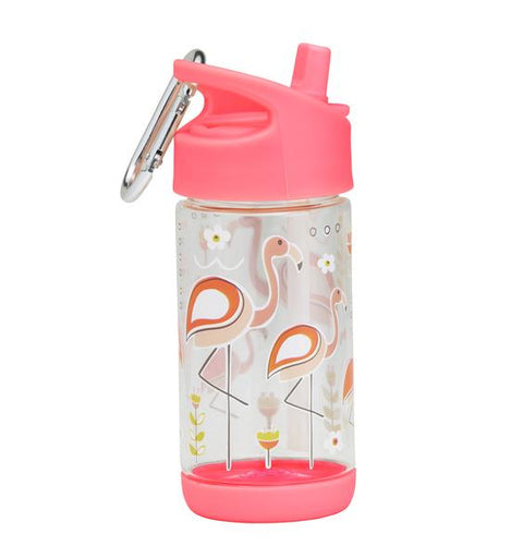 SugarBooger handige flip & sip tritan drinkfles Flamingo