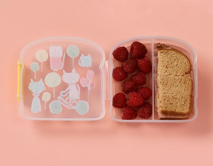 SugarBooger Sandwich Box Met Vakjes | What did the fox eat
