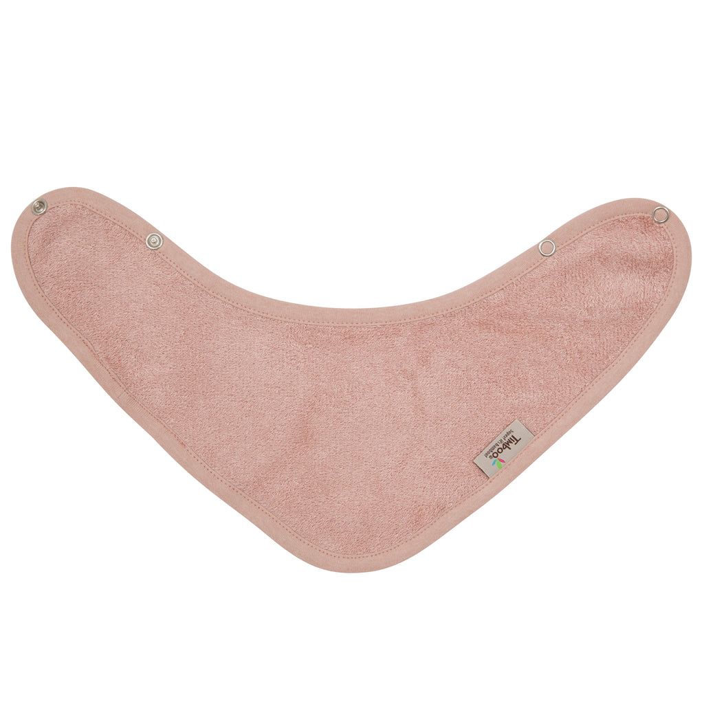 Timboo Bandana Slab Bamboe Kwijlsjaaltje Dubbele Laag | Misty Rose